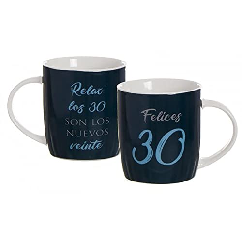 Consigue ahora Hogar y Mas Taza CUMPLEAÑOS 30 AZÚL/Blanca - Azul Ideas para regalar Ofertas 2024 | regaloscumple.com