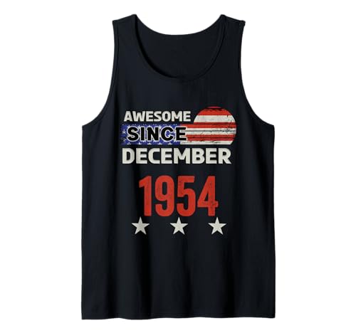 Consigue ahora Impresionante bandera vintage diciembre 1954 diciembre 1954 Camiseta Cumpleaños sin Mangas Rebajas 2024 | regaloscumple.com