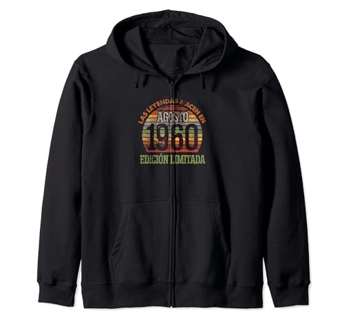 Comprar Cumpleaños Las Leyendas nacen en Agosto 1960 - 64 Cumpleaños Hombre Sudadera con Capucha Ofertas 2024 | regaloscumple.com