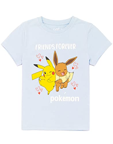 Consigue ahora Pokémon T-Shirt Girls Kids Navidad Pikachu Eevee Amigos Juego Blue Top Top 9-10 años Ofertas 2025 | regaloscumple.com