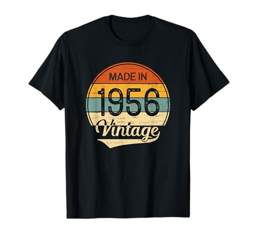 Consigue ahora Regalo Hombre Mujer 1956 Cumpleaños Cumpleaños - Vintage Made in 1956 Camiseta Top Precio 2025 | regaloscumple.com