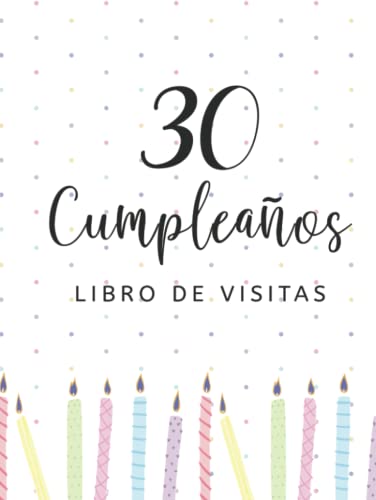 Consigue ahora Libro visitas 30 cumpleaños: Regalos Ideas para regalar originales para hombres mujeres felicitaciones pensamientos felices dedicatorias deseos y fotos I Decoración para fiestas cumpleaños Ofertas 2024 | regaloscumple.com