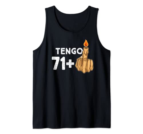 Comprar 71+1 Dedo Medio Vela De Cumpleaños Para El 72º Cumpleaños Camiseta Cumpleaños sin Mangas Top Precio 2025 | regaloscumple.com