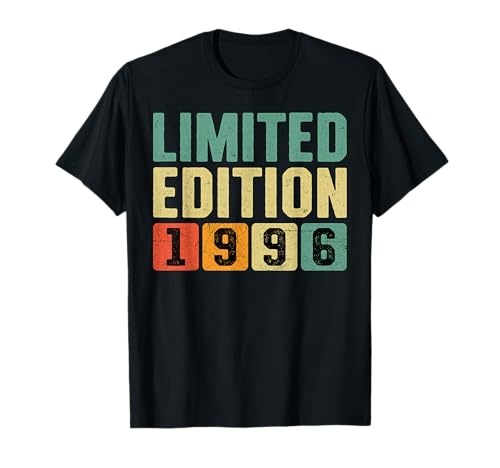 Consigue ahora Edición Ideas para regalar Limitada Cumpleaños 1996 Camiseta Ofertas 2025 | regaloscumple.com