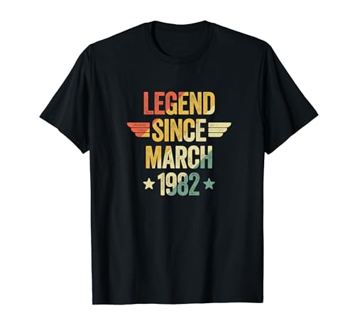 Consigue ahora Legend Since March 1982 Camiseta Navidad Ofertas 2024 | regaloscumple.com