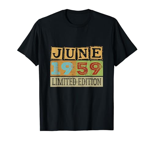 Comprar 64. Cumpleaños Edición Limitada Junio BlackFriday 1959 Camiseta Rebajas 2023 | regaloscumple.com