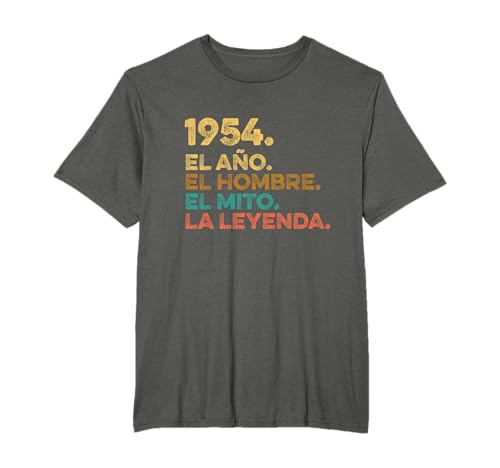 Comprar Año Ideas para regalar Hombre Mito Leyenda - Cumpleaños Regalo Vintage 1954 Camiseta Ofertas 2023 | regaloscumple.com