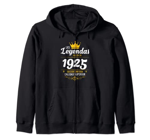 Consigue ahora Leyendas 1925 Años Cumpleaños Hombre Mujer Nacen En 1925 Sudadera Ideas para regalar con Capucha Top Precio 2024 | regaloscumple.com
