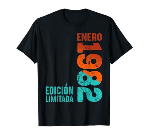 Consigue ahora Ideas para regalar Edición limitada enero 1982 Cool Retro 1982 Vintage 1982 Camiseta Rebajas 2025 | regaloscumple.com