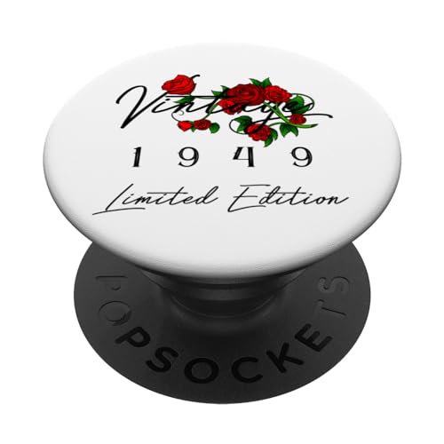 Comprar Decoraciones vintage BlackFriday 76 cumpleaños vintage 1949 76 años PopSockets PopGrip Adhesivo Rebajas 2025 | regaloscumple.com