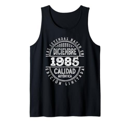 Comprar Las Leyendas nacen en Diciembre Regalos 1985 - 39 Años Cumpleaños Camiseta sin Mangas Top Precio 2024 | regaloscumple.com