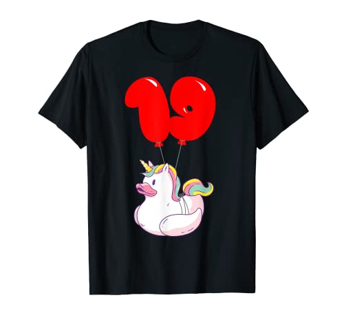 Comprar Patito unicornio - 19 Cumpleaños - Fiesta De Promoción Globos Camiseta Top Precio 2025 | regaloscumple.com