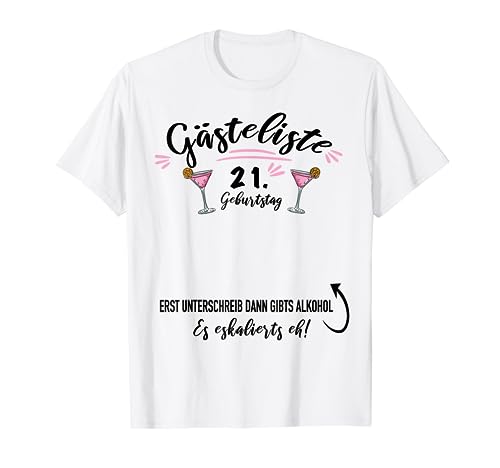 Comprar Libro visitas para fiesta 21º cumpleaños para Cumpleaños niña Camiseta Ofertas 2024 | regaloscumple.com