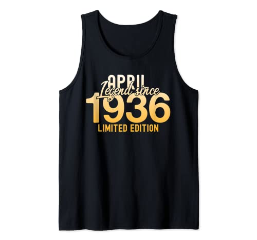 Comprar Decoración Cumpleaños fiestas señoras y señores Leyenda desde abril Camiseta sin Mangas Top Precio 2024 | regaloscumple.com