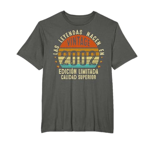 Comprar 23 Cumpleaños Hombre Mujer 23 Años Vintage 2002 Regalo Regalos Camiseta Top Precio 2025 | regaloscumple.com