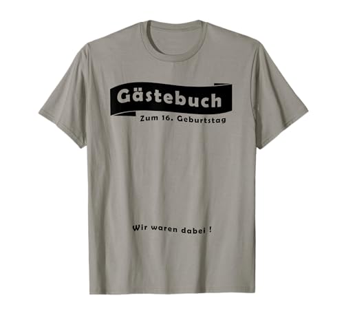 Consigue ahora Divertido regalo cumpleaños 16 hombres mujeres libro visitas Camiseta Cumpleaños Rebajas 2024 | regaloscumple.com