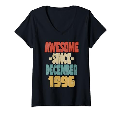 Comprar 1996 cumpleaños vintage retro impresionante desde diciembre 1996 Camiseta Cuello V Promoción Rebajas 2024 | regaloscumple.com