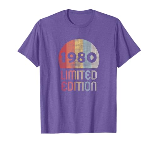 Consigue ahora Navidad 42 Años Cumpleaños Hombre Mujer Regalo 1980 Limited Edition Camiseta Ofertas 2025 | regaloscumple.com