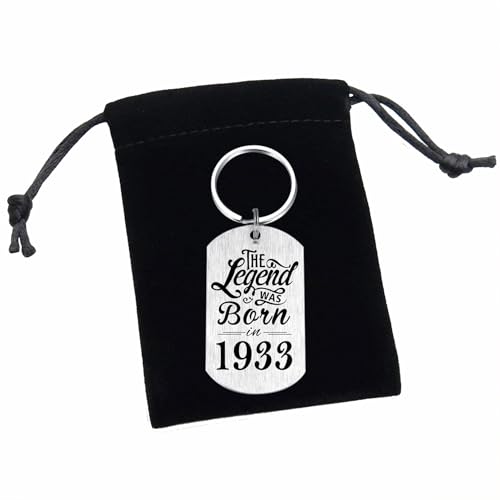 Oferta Flash 92 hombres 1933, regalo cumpleaños 92 años hombre y hombre, llavero