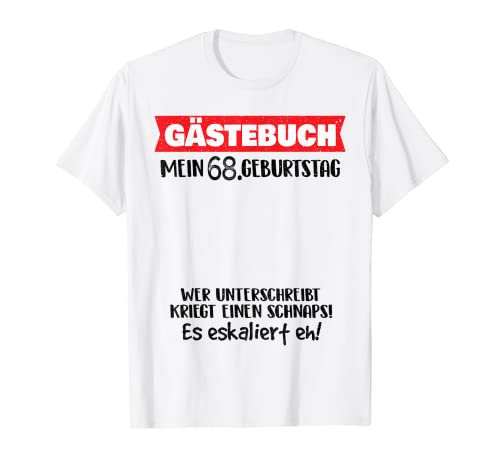 Consigue ahora Divertido libro visitas 68 años cumpleaños Camiseta Regalos Rebajas 2025 | regaloscumple.com