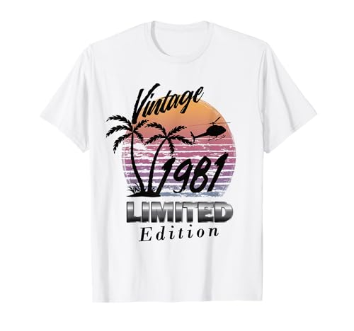 Comprar Edición Limitada 1981 Cumpleaños 1981 Nacido en Regalos 1981 Camiseta Top Precio 2025 | regaloscumple.com
