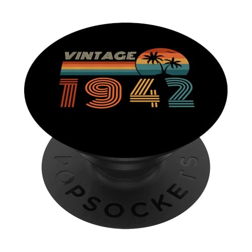 Comprar Regalo cumpleaños 82 Navidad años para hombres y mujeres Palm Retro Vintage 1942 PopSockets PopGrip Adhesivo Rebajas 2025 | regaloscumple.com