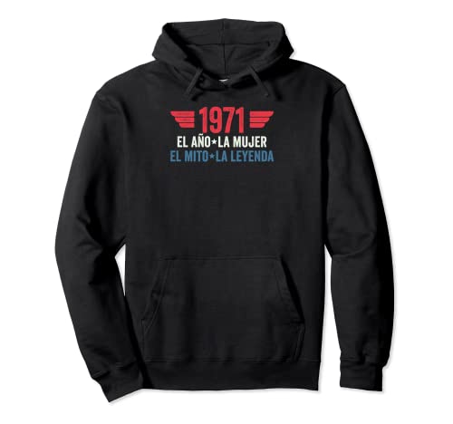 Comprar 1971 El año la mujer el mito la leyenda Sudadera con BlackFriday Capucha Rebajas 2024 | regaloscumple.com