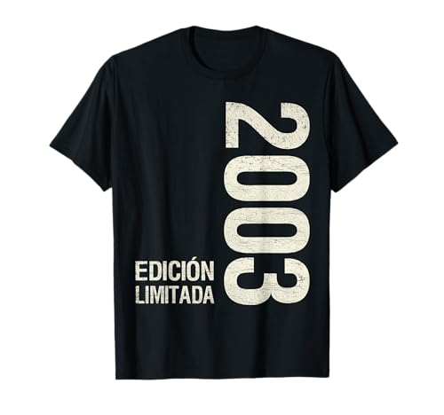 Comprar Cumpleaños Navidad 21 años niño niña vintage 2003 Edición Limitada Camiseta Ofertas 2024 | regaloscumple.com