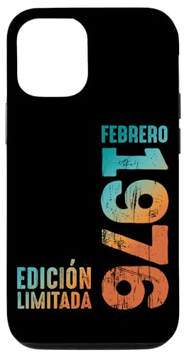 Comprar Carcasa para Regalos iPhone 14 Febrero 1976 Retro 1976 Año 1976 Vintage 1976 Rebajas 2025 | regaloscumple.com