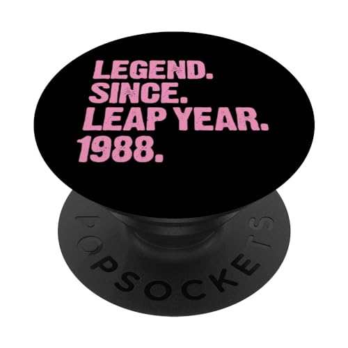 Comprar Leyenda desde Navidad el año bisiesto 1988 Febrero 29 Fiesta cumpleaños PopSockets PopGrip Intercambiable Ofertas 2024 | regaloscumple.com
