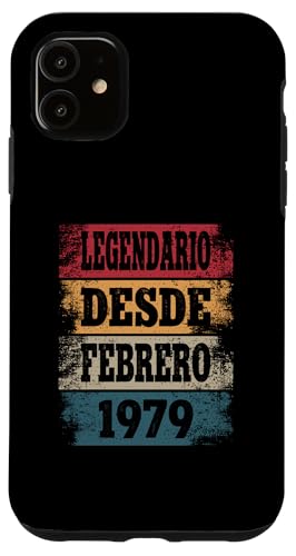 Comprar Carcasa para iPhone 11 Legendario Desde Febrero 1979 - Cumpleaños 45 Años Top Regalos Precio 2024 | regaloscumple.com