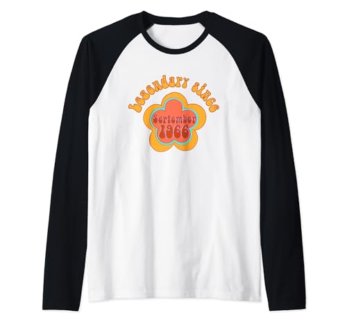 Comprar Nacido en septiembre 1966 Cumpleaños Legendario desde 1966 Camiseta Ideas para regalar Manga Raglan Ofertas 2024 | regaloscumple.com