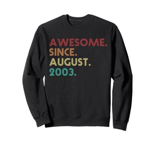 Consigue ahora Impresionante desde BlackFriday agosto 2003 Funny 22nd Birthday Sudadera Rebajas 2024 | regaloscumple.com
