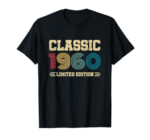 Consigue ahora Regalos clásicos Cumpleaños 65 años edición limitada 1960 65 cumpleaños Camiseta Top Precio 2025 | regaloscumple.com
