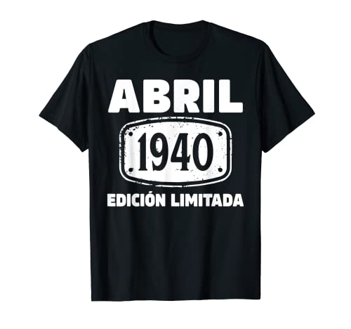 Oferta Hombre Años 1940 83 Edición Camiseta