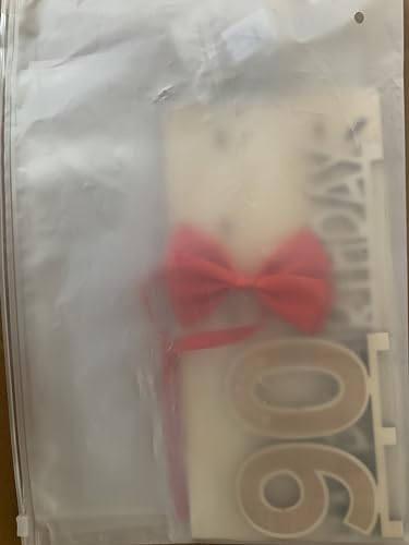 Ofertas Seutgjie regalos originales para hombre y mujer 90 años cumpleaños dinero regalo madera con lazo   Lámpara LED y papel   embalaje   madera libro   visitas