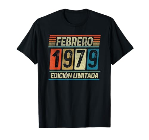 Comprar Febrero 1979 Vintage - 45 Años Regalo Cumpleaños Hombre Camiseta Navidad Rebajas 2024 | regaloscumple.com