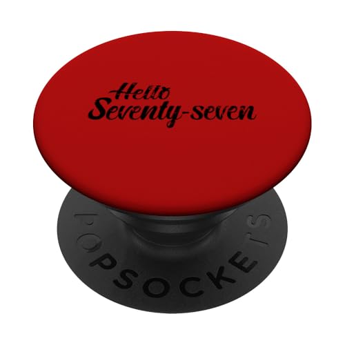 Consigue ahora 77 cumpleaños - Hello Navidad SeventySeven PopSockets PopGrip Intercambiable Ofertas 2025 | regaloscumple.com