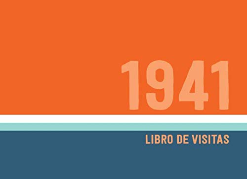 Consigue ahora 1941 Libros Visitas: Libro visitas Promoción para fiestas cumpleaños estilo retro para que la familia y los amigos inserten saludos y mensajes | 100 páginas Rebajas 2023 | regaloscumple.com