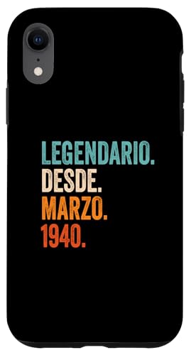 Consigue ahora Carcasa para iPhone XR Legendario Desde Regalos Marzo 1940 años 84 aniversario cumpleaños Top Precio 2024 | regaloscumple.com