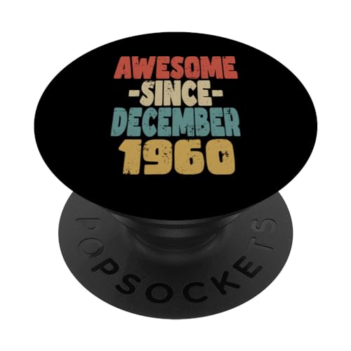 Consigue ahora 1960 cumpleaños vintage retro impresionante desde diciembre 1960 PopSockets PopGrip Intercambiable BlackFriday Rebajas 2024 | regaloscumple.com