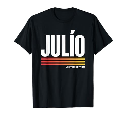 Consigue ahora Navidad Julio Edición Limitada Vintage Personalizado Nombre Marido Abuelo Camiseta Top Precio 2025 | regaloscumple.com