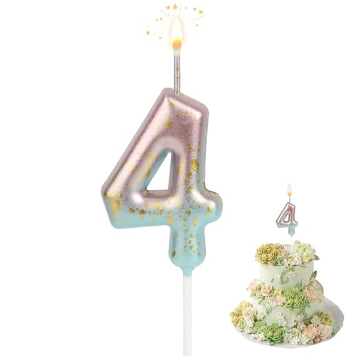 Comprar TOPBELIEF Números De Ideas para regalar Velas De Cumpleaños 4 Velas Cumpleaños Grandes Velas De Cumpleaños Azules De 14 cm Velas Pastel Cumpleaños Para Decoración Tartas Cumpleaños Aniversario Graduación Festival Ofertas 2024 | regaloscumple.com