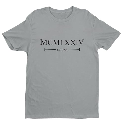 Oferta Galaxy Camiseta número hombre en y en romanos 1974, Melange,