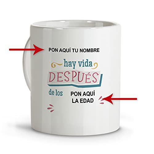 Consigue ahora LolaPix Taza feliz cumpleaños. Tazas personalizadas. Tazas desayuno originales. Varios Ideas para regalar diseños. CUMPLEAÃ‘OS VIDA Top Precio 2024 | regaloscumple.com