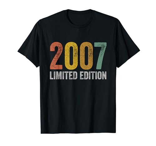 Consigue ahora Regalos Cumpleaños 2007 Camiseta Ofertas 2024 | regaloscumple.com