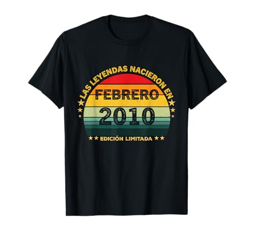 Consigue ahora 14 Años Cumpleaños Vintage Nacido En Febrero Cumpleaños 2010 Camiseta Ofertas 2024 | regaloscumple.com