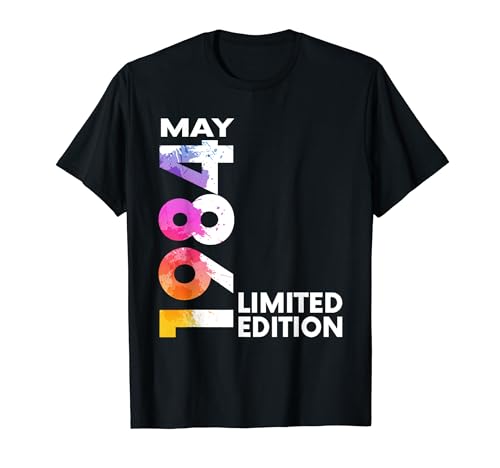 Comprar 40 cumpleaños 40 años hombre mujer I Mayo Cumpleaños 1984 regalo Camiseta Ofertas 2024 | regaloscumple.com