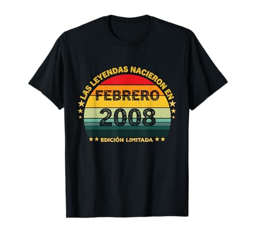 Comprar 16 Años Cumpleaños Vintage Nacido BlackFriday En Febrero 2008 Camiseta Top Precio 2024 | regaloscumple.com