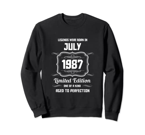 Comprar Feliz cumpleaños Julio 1987 Sudadera Top Promoción Precio 2024 | regaloscumple.com
